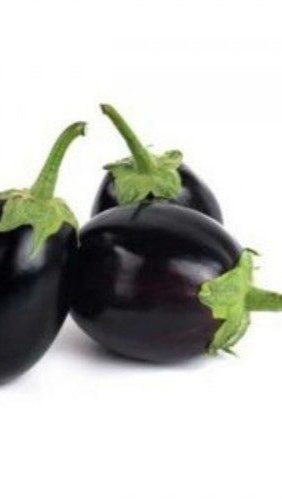 Organic Black Round Brinjal (Small)