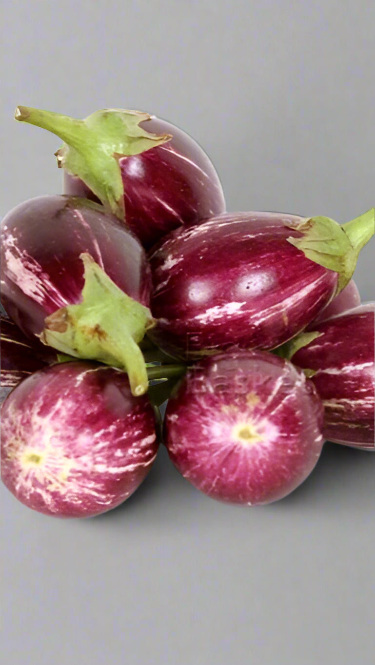 Organic Purple Round Brinjal
