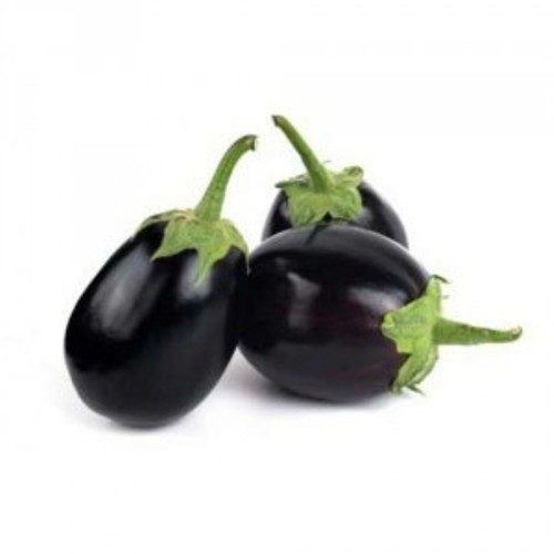 Organic Black Round Brinjal (Small)